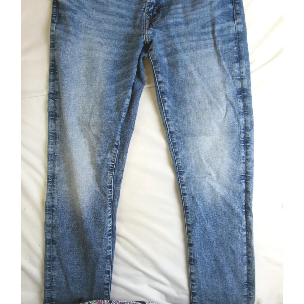 American Eagle Air Flex Jeans Acid Wash Slim Stretch 30x32 Actual 30x31